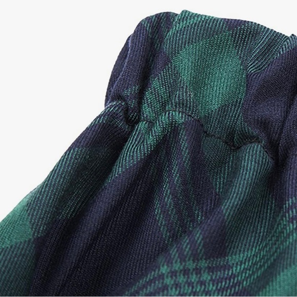 NWOT! Urban CoCo Women's Elastic Waist Plaid Pleated Tartan Skater Mini Skirt - Picture 3 of 6